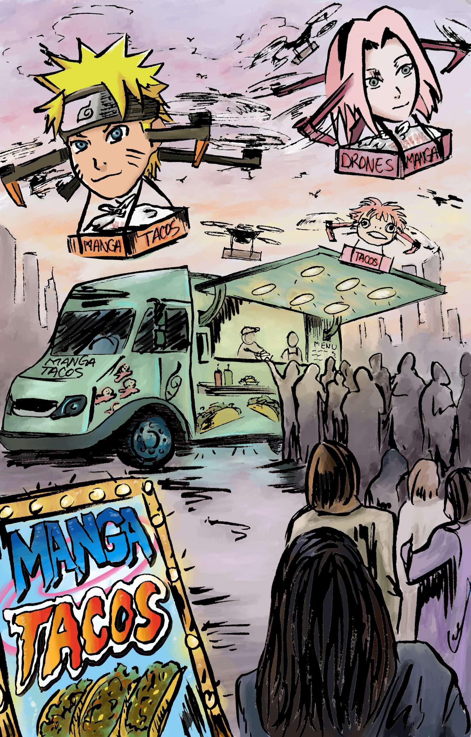 Tacos Are Flying Through The Air (NY2044)